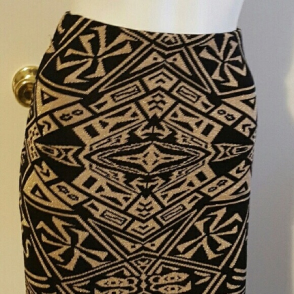 Black and Gold Skirt